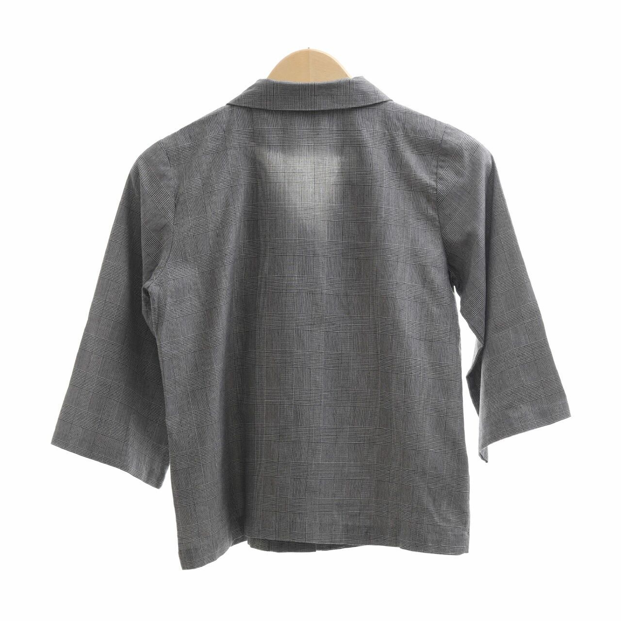 The Executive Grey Houndstooth Shirt