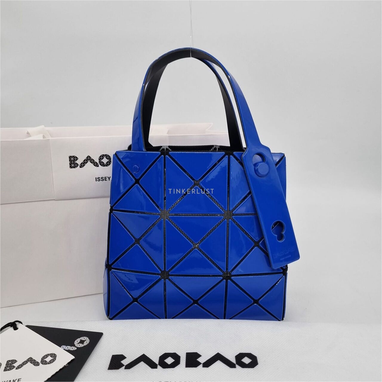 Bao Bao Issey Miyake Mini Blue Tote Bag