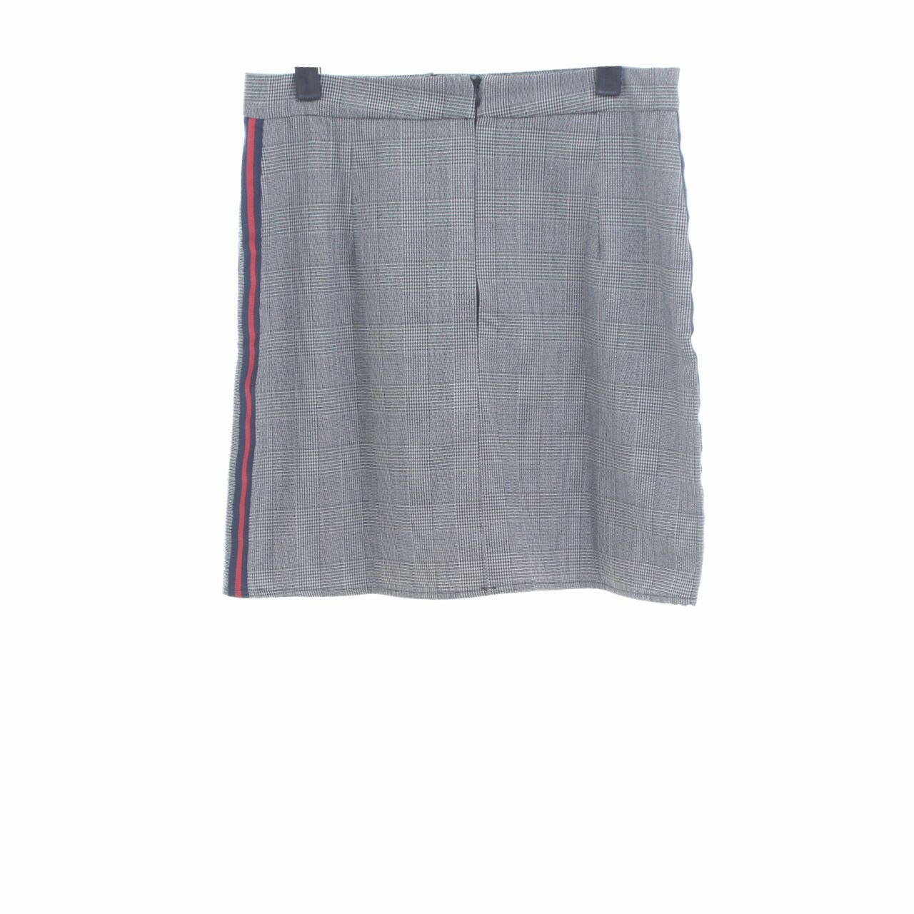 Cotton Ink Grey Houndstooth Mini Skirt