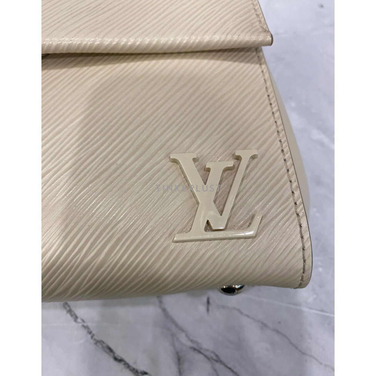 Louis Vuitton Clunny Mini Epi Leather White SHW Chip Satchel