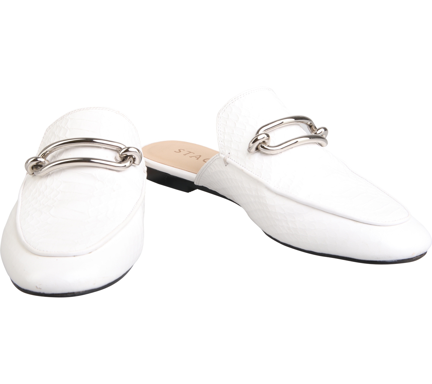 Staccato White Flats