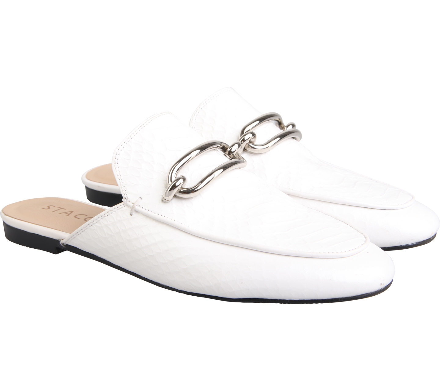 Staccato White Flats