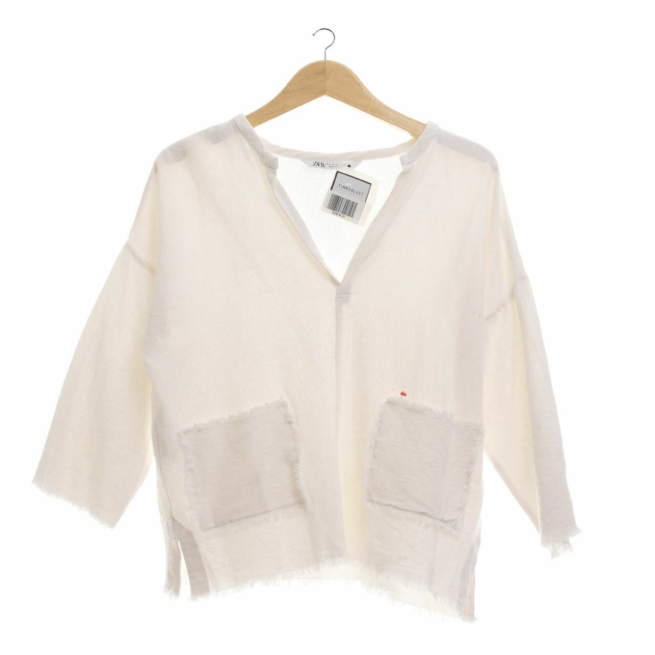 Zara Off White Blouse