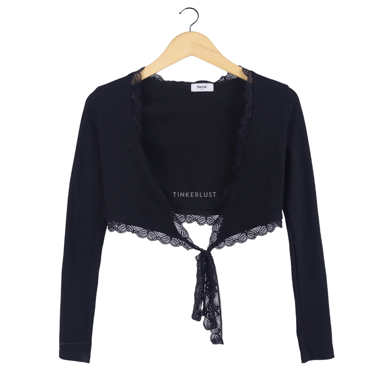 Private Collection Black Cropped Cardigan