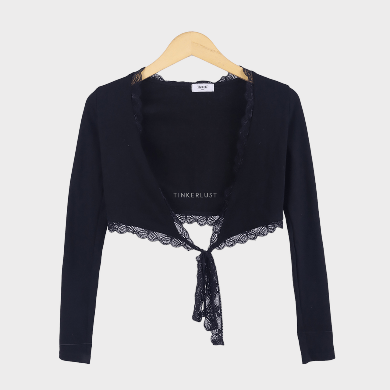 Private Collection Black Cropped Cardigan