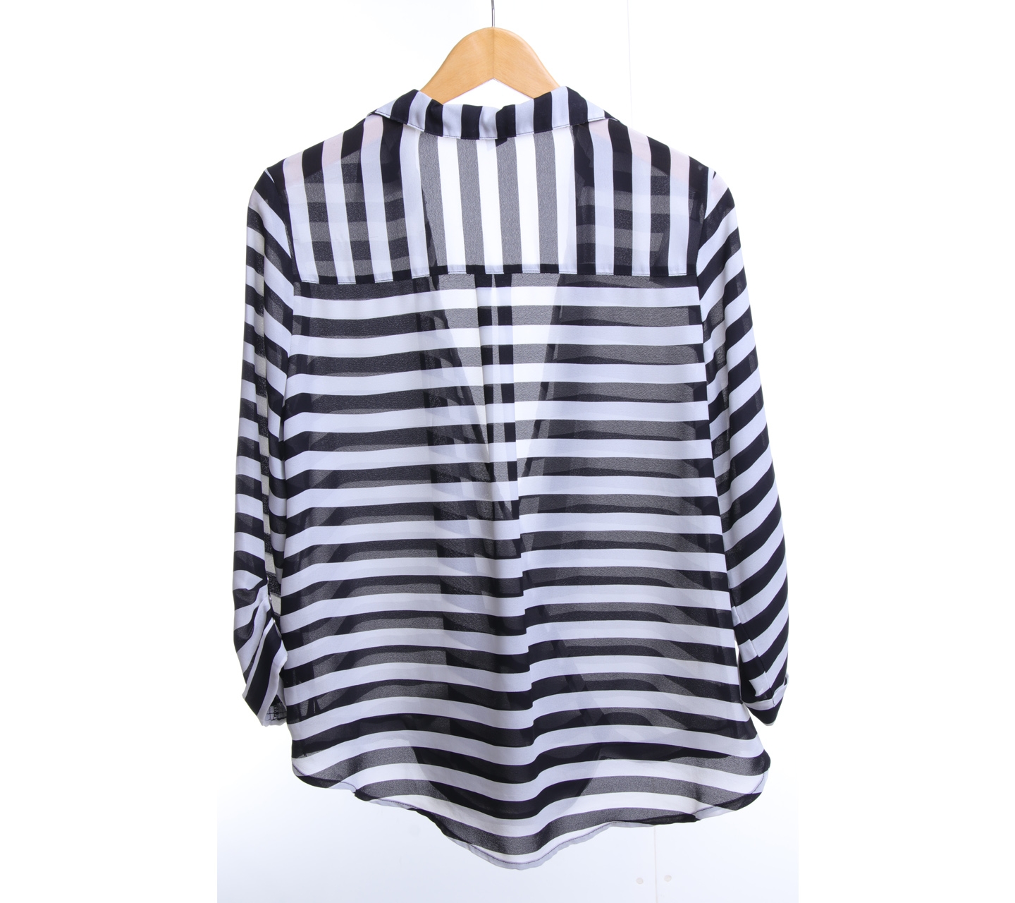 Forever 21 Black And White Striped Blouse