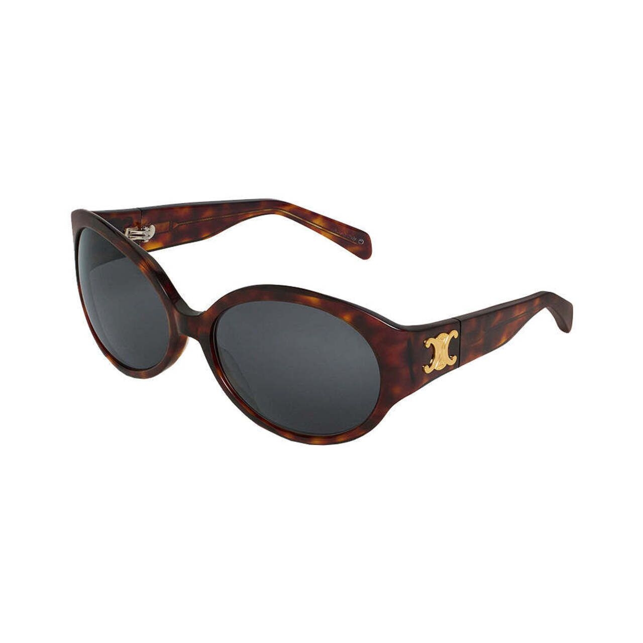 Celine Triomphe 11 Sunglasses in Acetate Red Havana