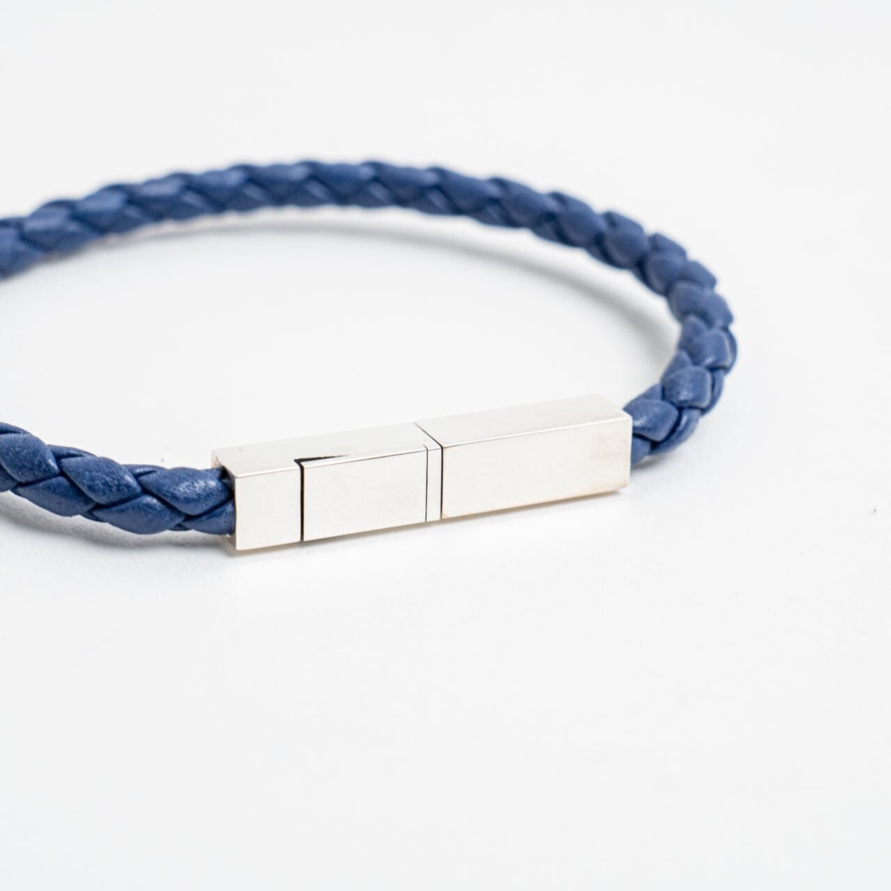 Bottega Veneta Braid Leather Bracelet Cruise