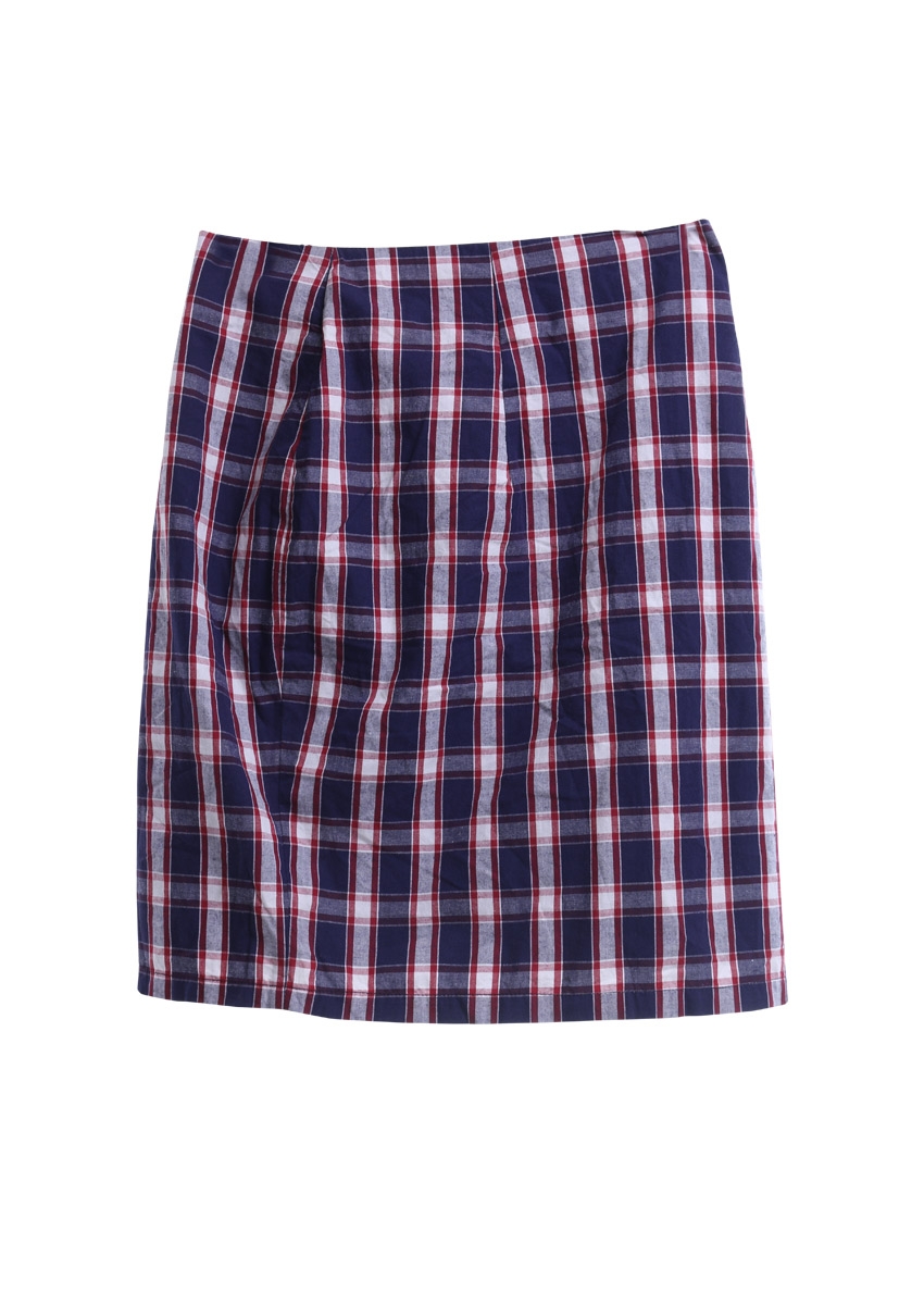 Cotton Ink Plaid 3 Tone Mini Skirt