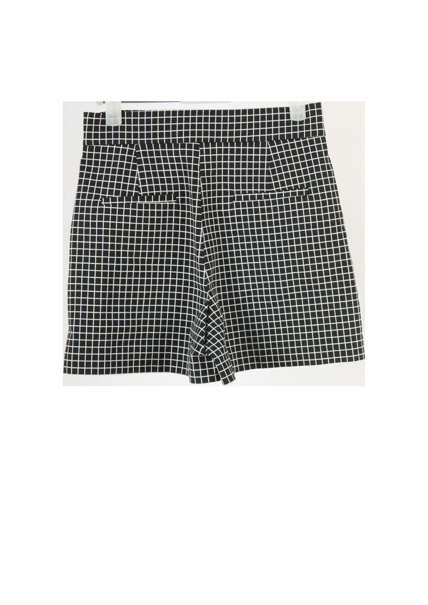 Zara Black And White Plaid Pants