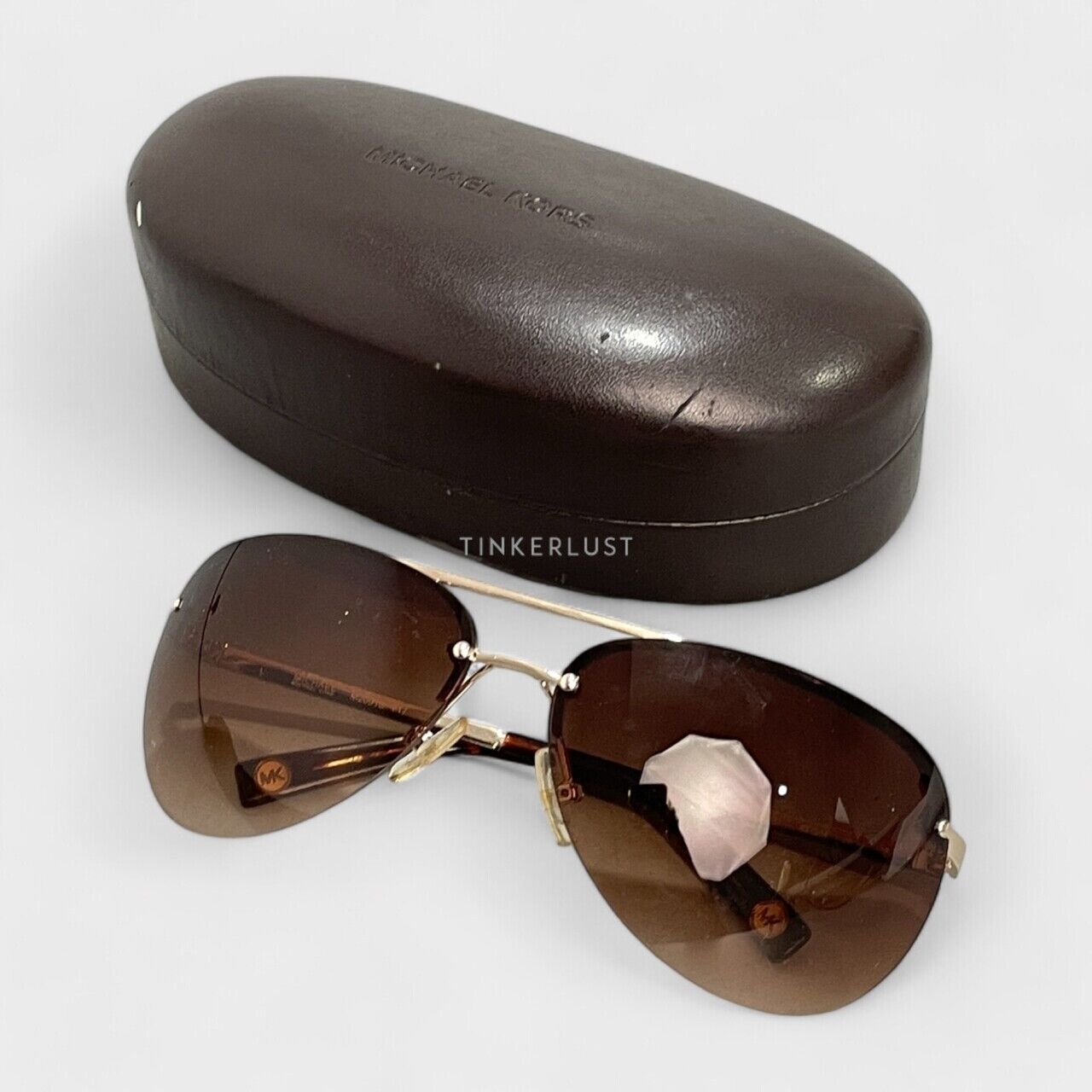 Michael Kors Brown/Gold Sunglasses