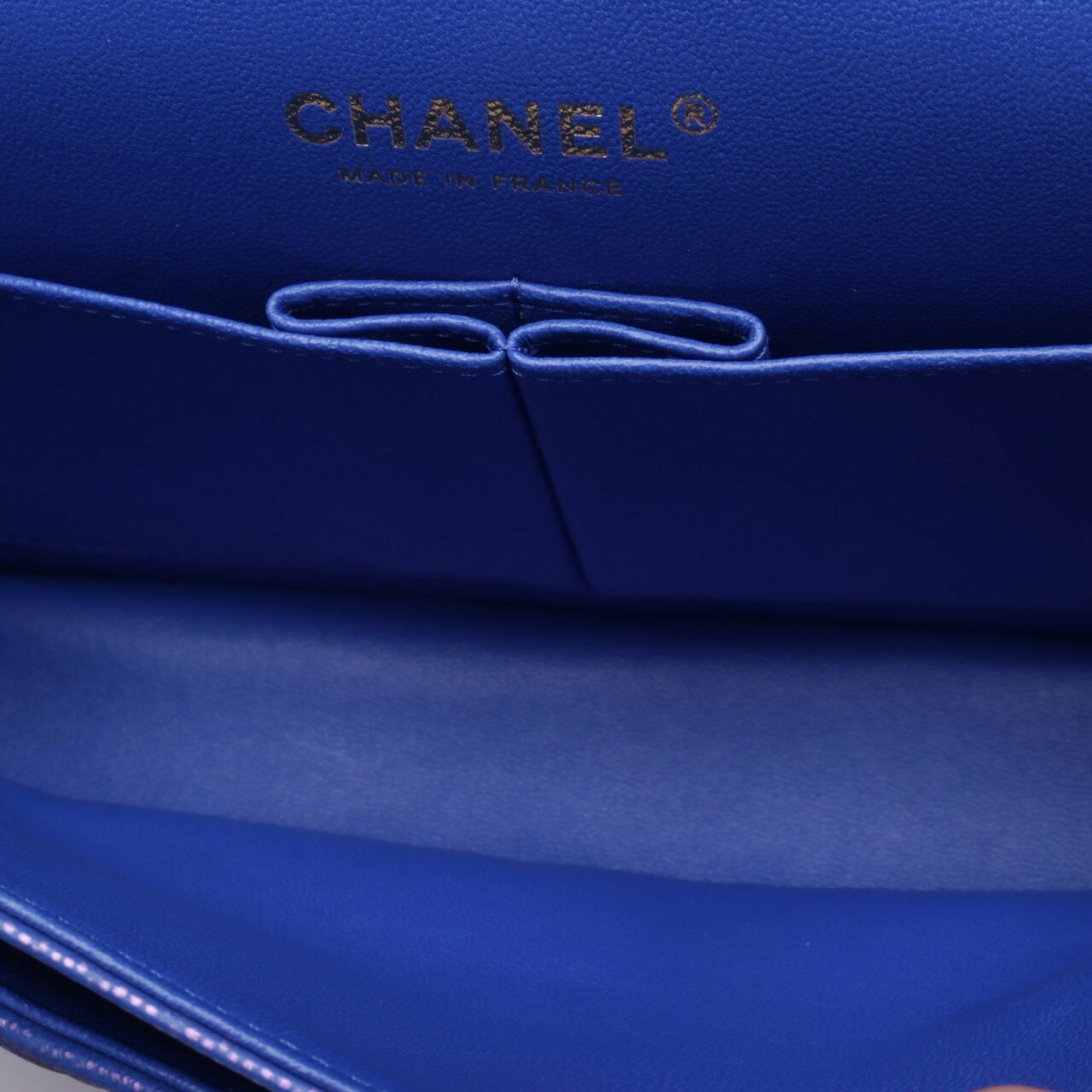 Chanel Medium Caviar LGHW Blue Shoulder Bag 