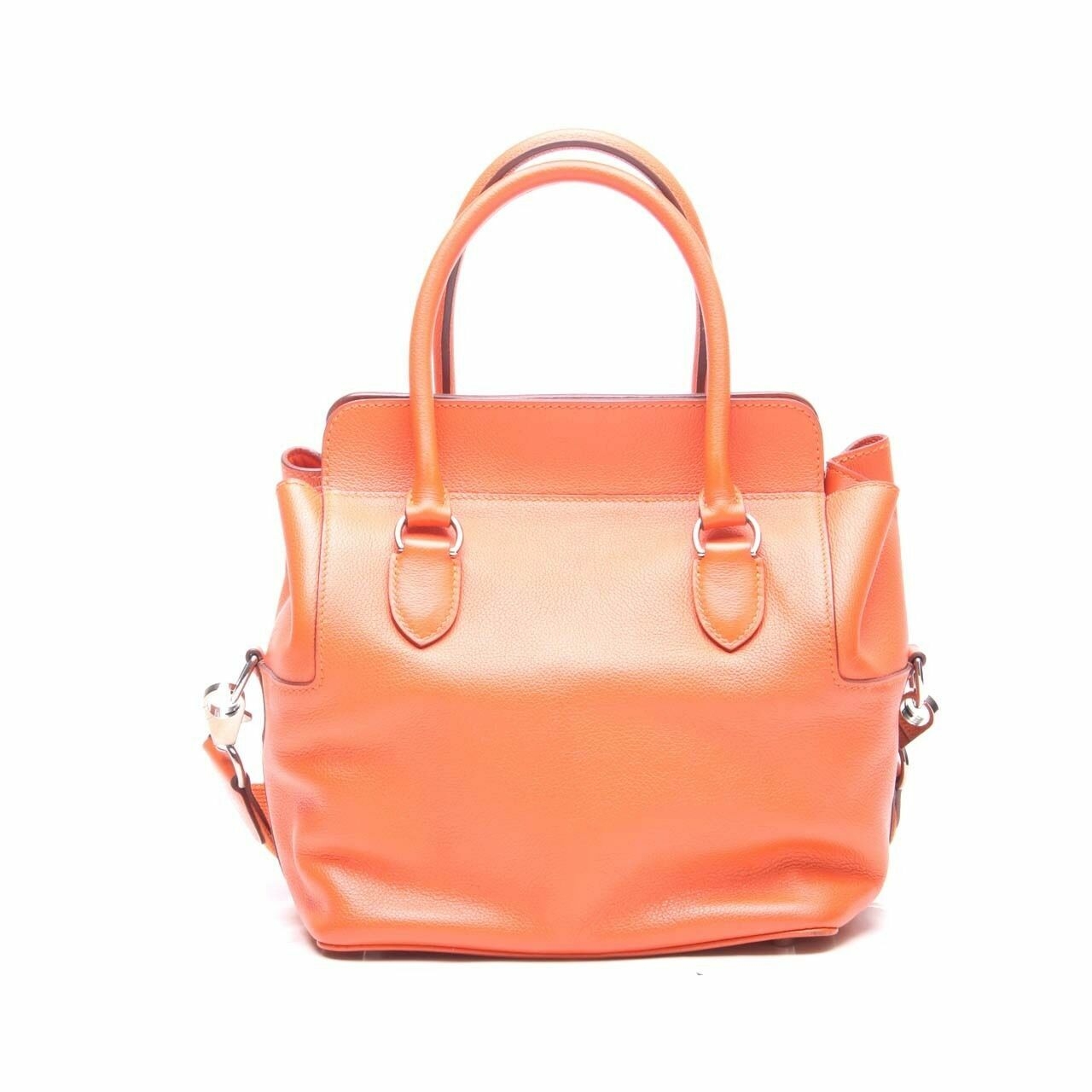 Hermes Toolbox Orange Feu Color Stamp R Satchel Bag