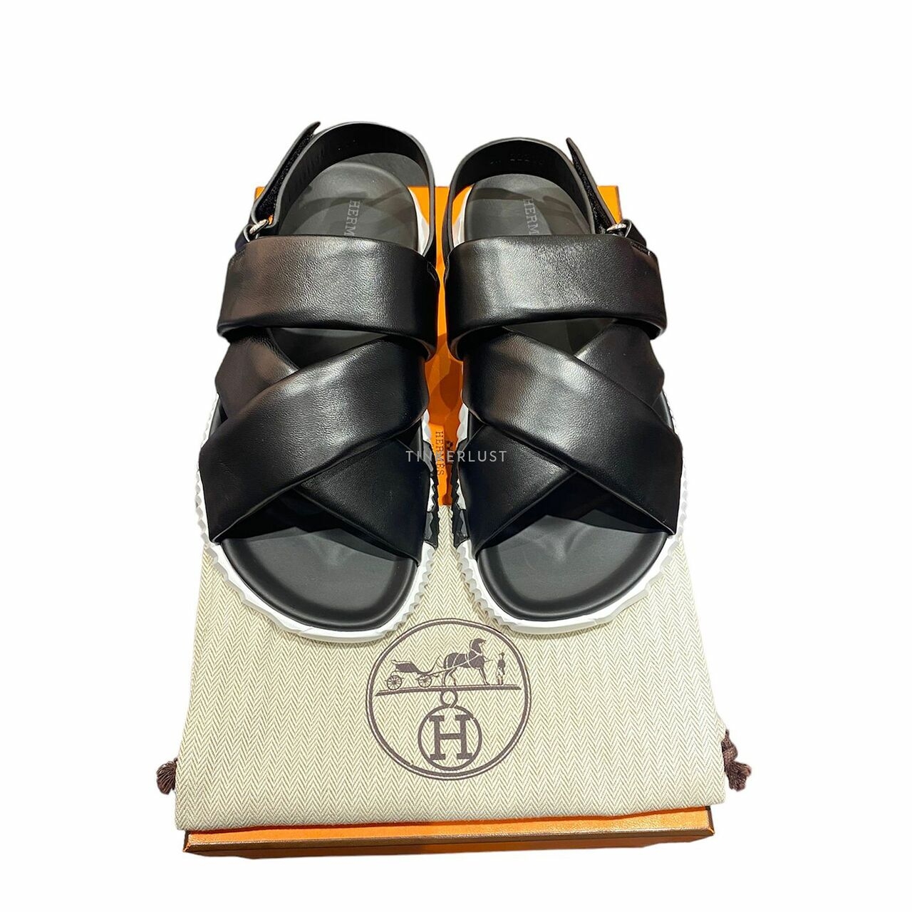 Hermes Electric Sandal in Black 