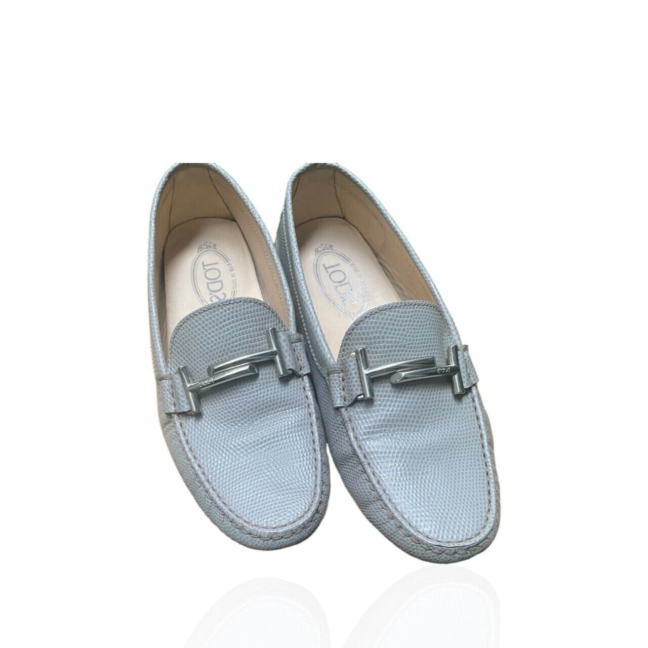 Tod's Light Grey Flats