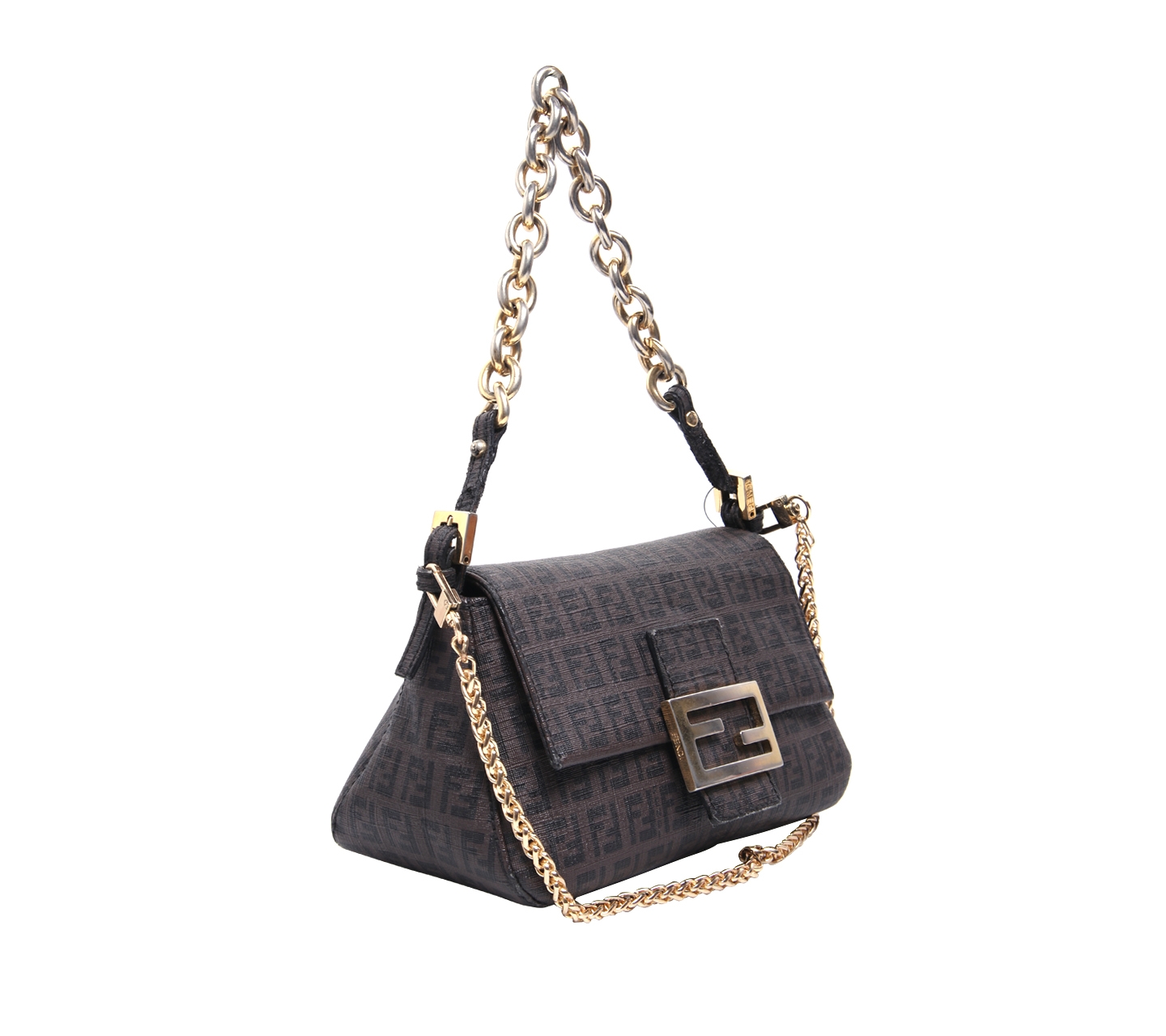 Fendi Dark Brown Monogram Sling Bag