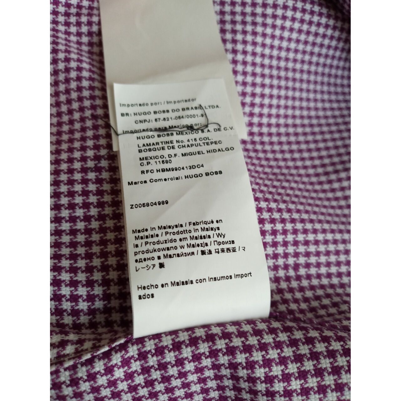 Hugo Boss Purple Shirt