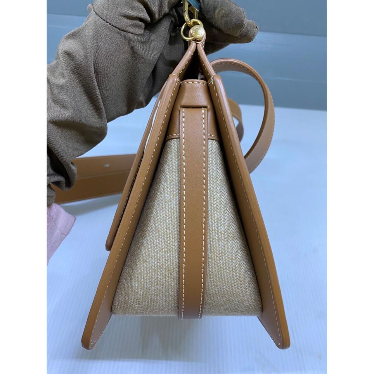 Polene Beige Shoulder Bag