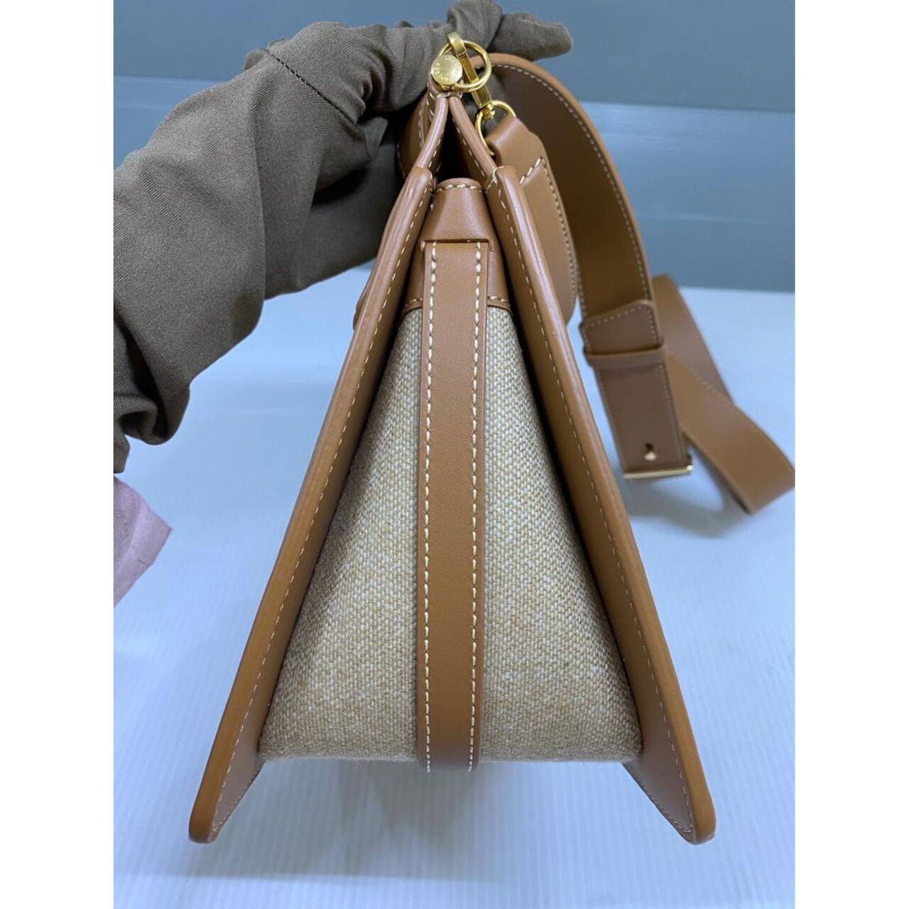 Polene Beige Shoulder Bag