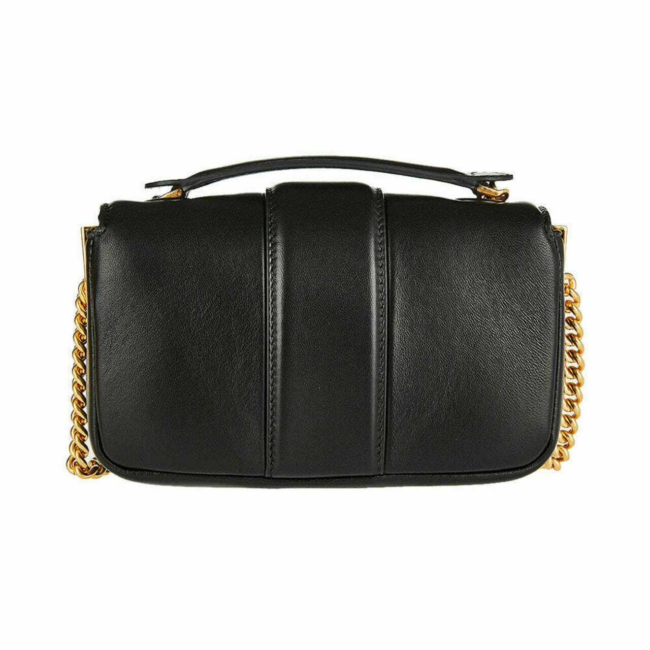 Fendi Baguette Mini Chain Crossbody Bag Black