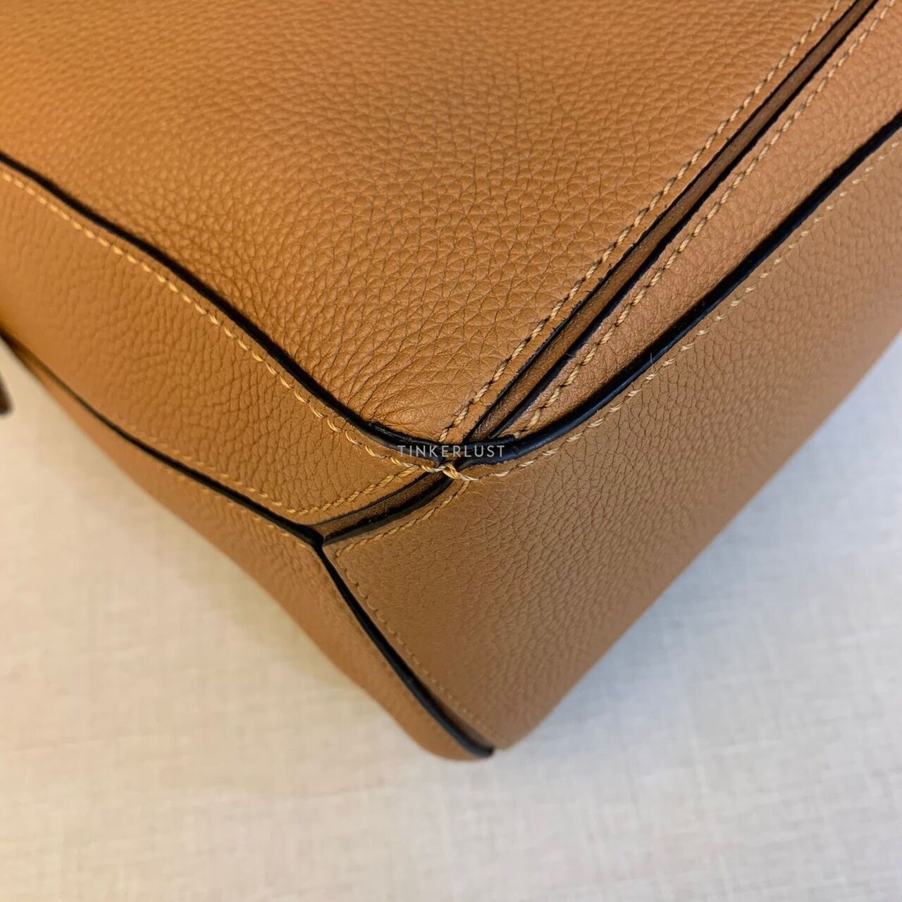 Loewe Puzzle Small Caramel Grained GHW 2019 Satchel