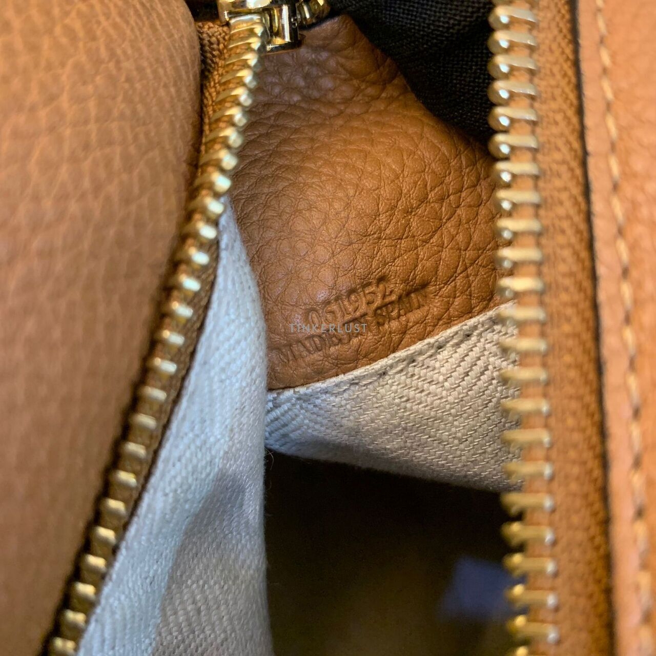 Loewe Puzzle Small Caramel Grained GHW 2019 Satchel