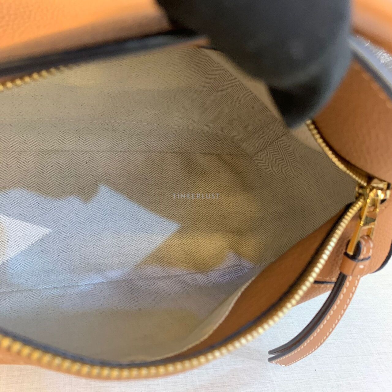 Loewe Puzzle Small Caramel Grained GHW 2019 Satchel