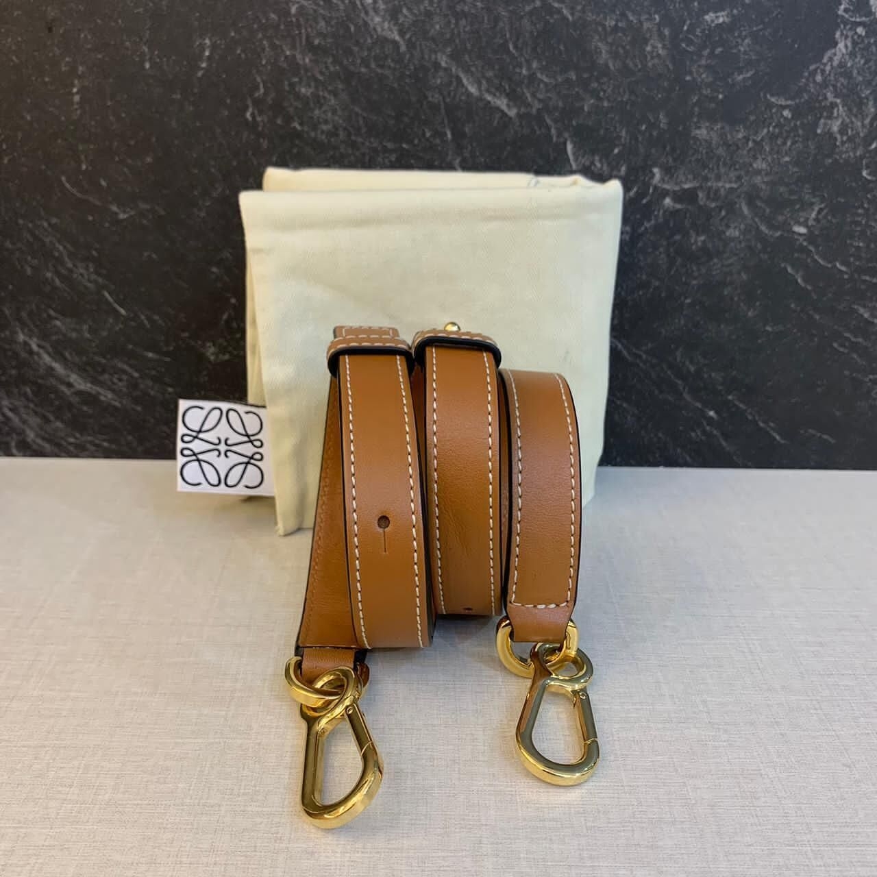 Loewe Puzzle Small Caramel Grained GHW 2019 Satchel