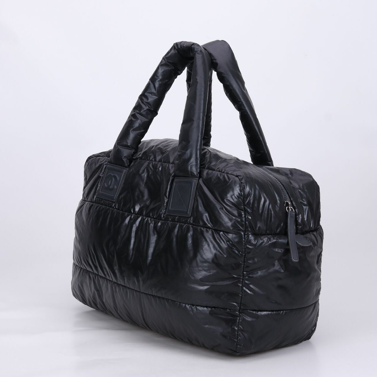 Chanel Black Nylon SHW Cocoon Puffer Tote Bag	