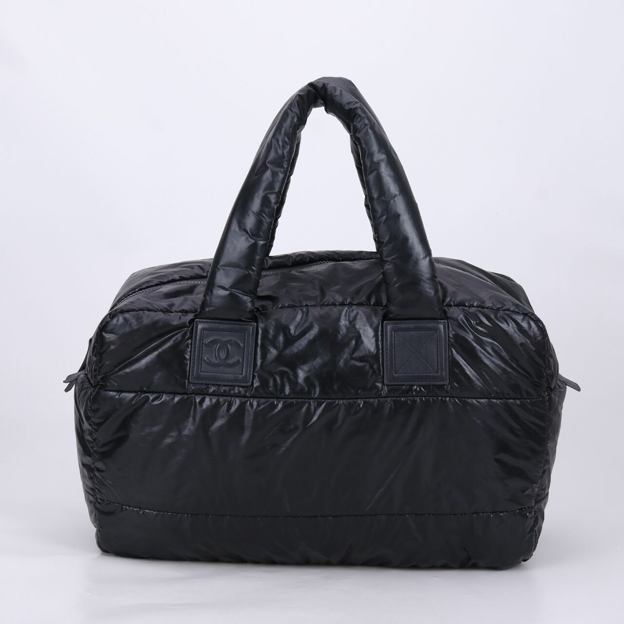 Chanel Black Nylon SHW Cocoon Puffer Tote Bag	