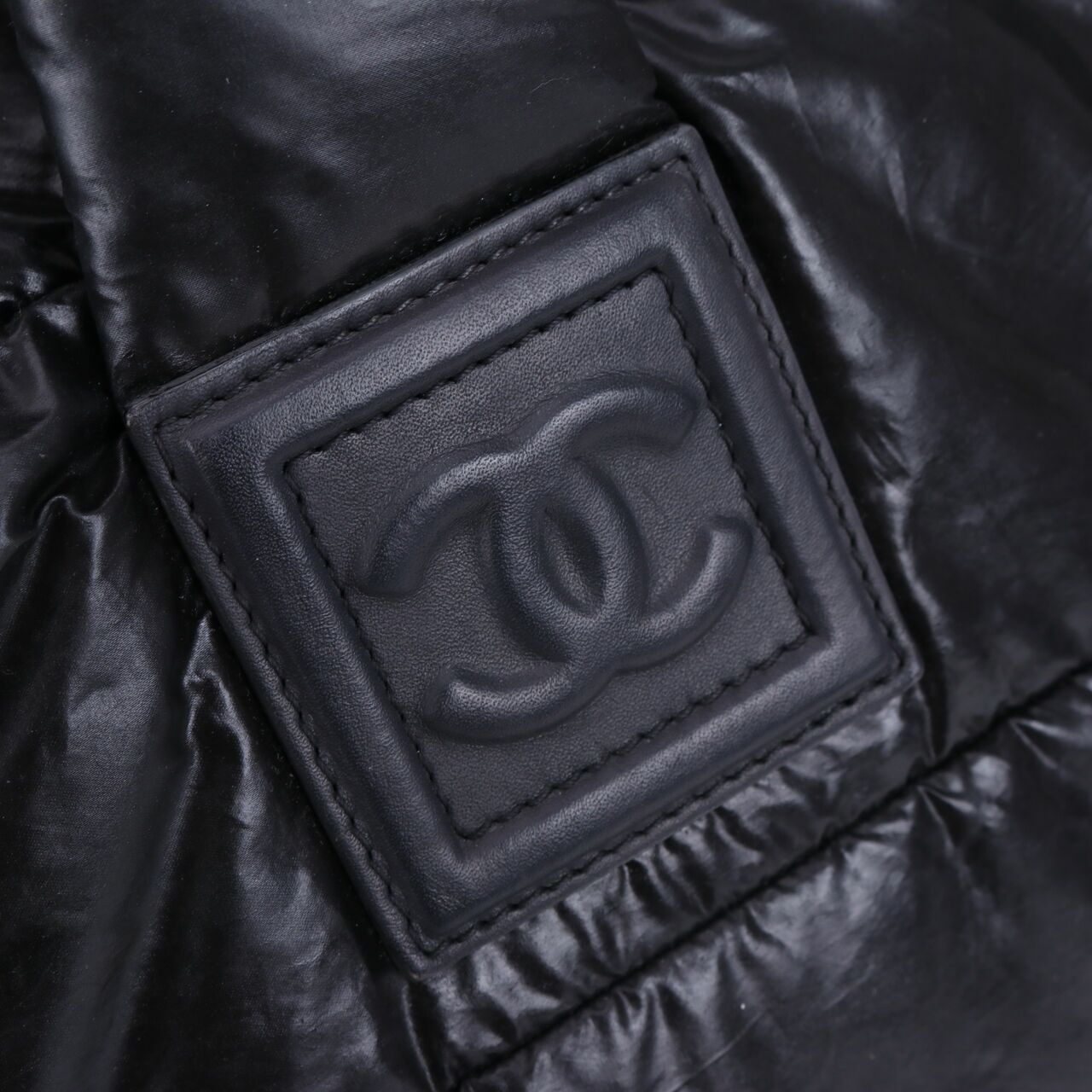 Chanel Black Nylon SHW Cocoon Puffer Tote Bag	