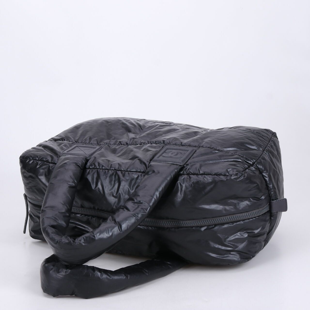 Chanel Black Nylon SHW Cocoon Puffer Tote Bag	