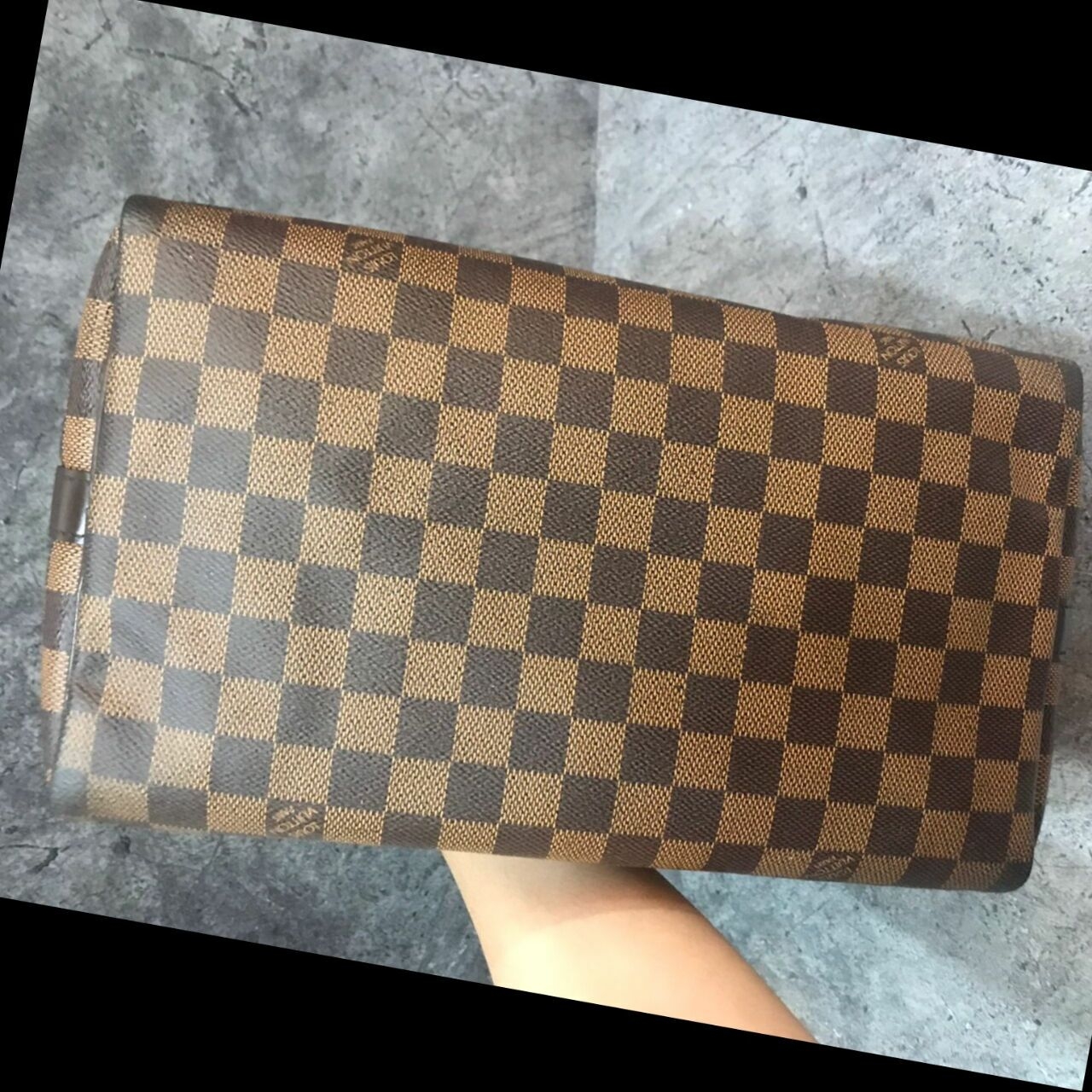 Louis Vuitton Brown Geometric Shoulder Bag