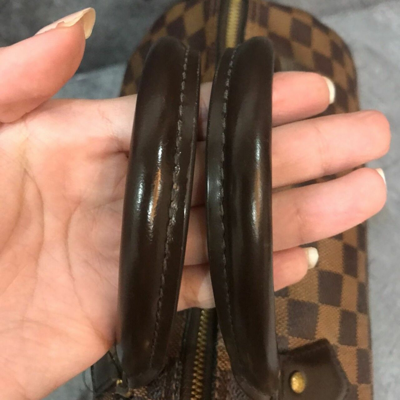 Louis Vuitton Brown Geometric Shoulder Bag