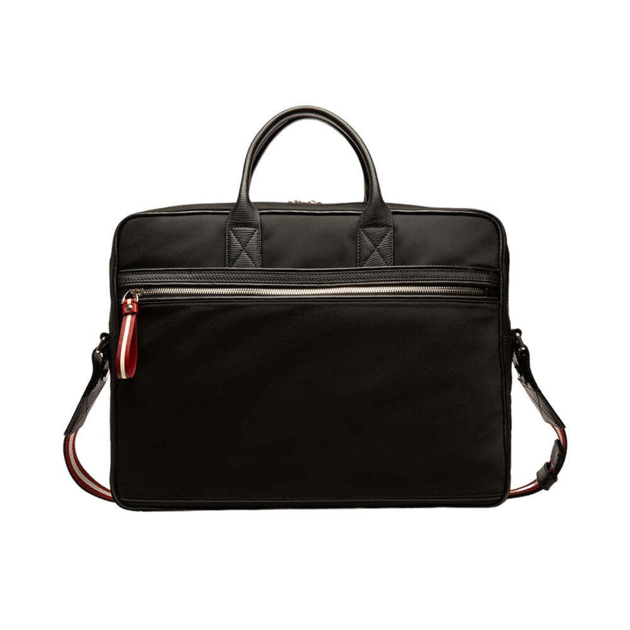 Bally Faldy Nylon Business Bag Black