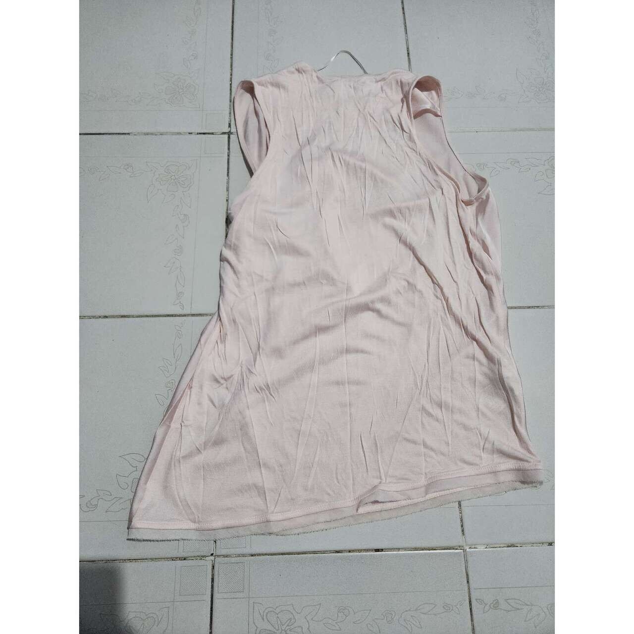 Mango Soft Pink Sleeveless Blouse 