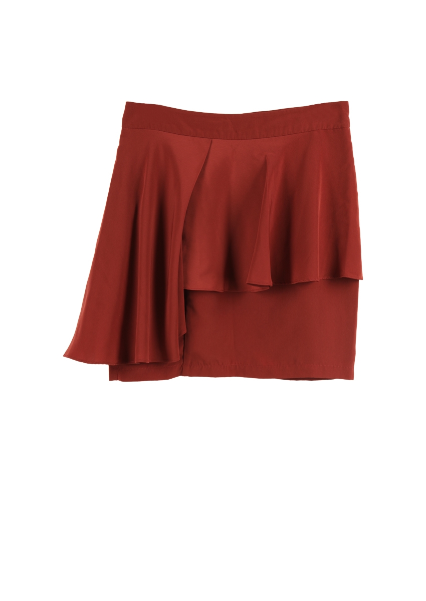 (X)SML Red Skirt