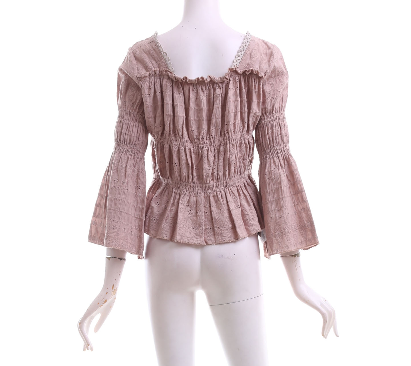 Herell Brown Crop Blouse