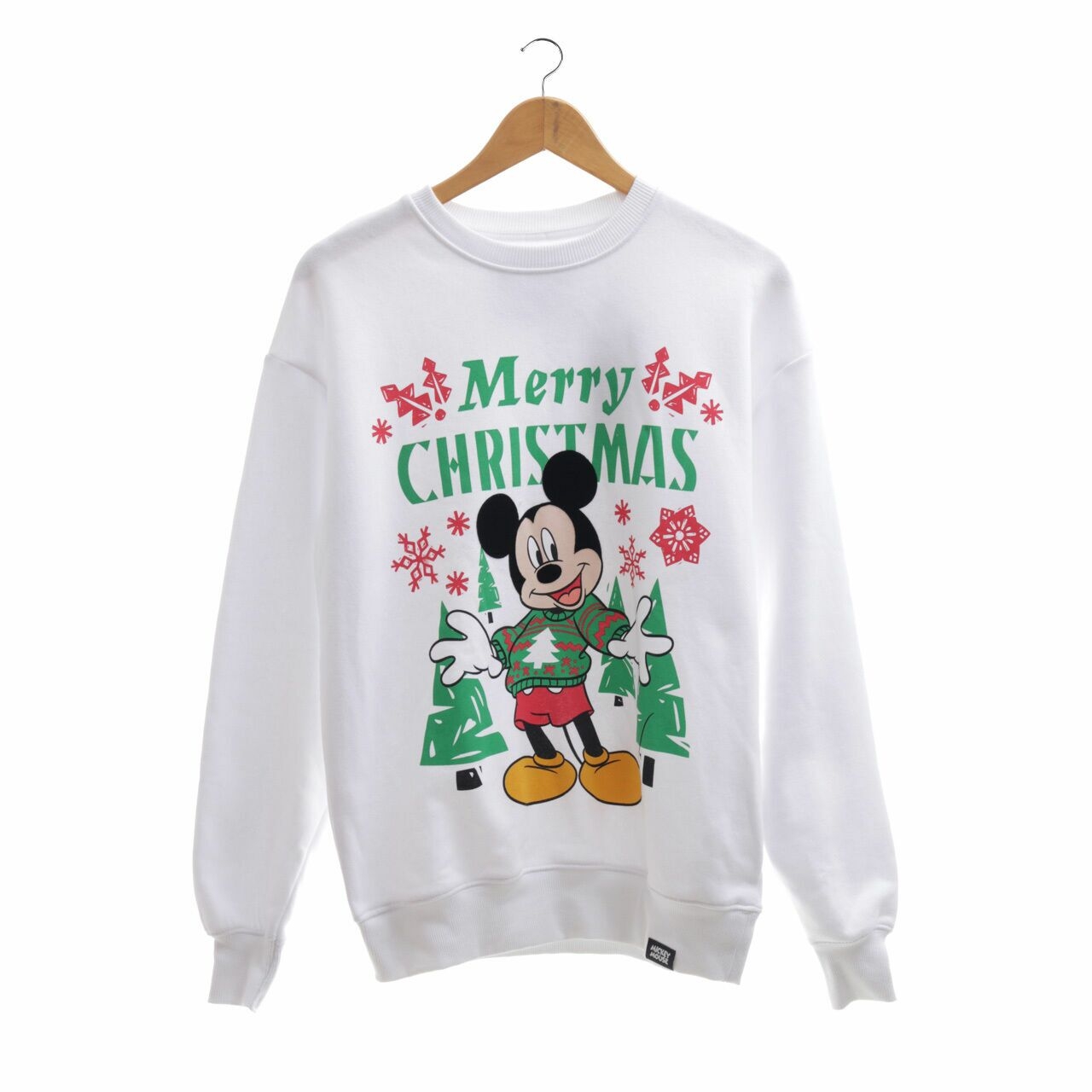 Pull & Bear Disney Mickey Mouse White Sweater