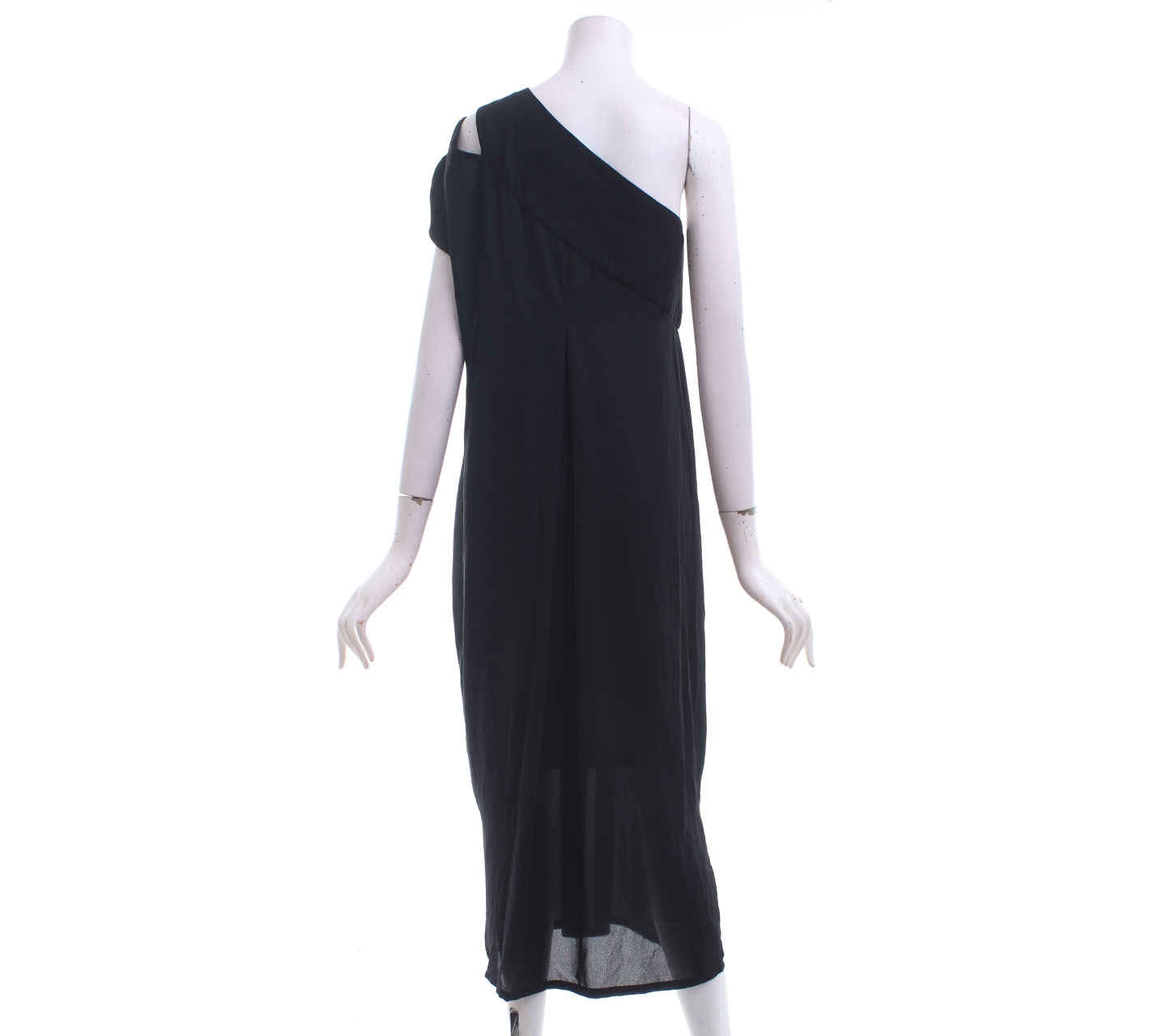 (X)SML Black One Shoulder Long Dress