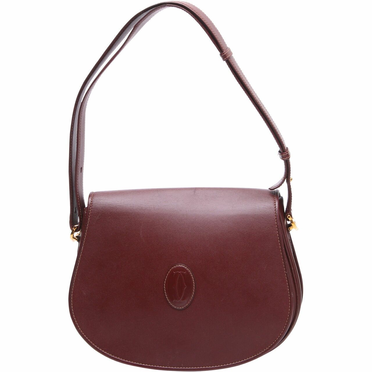 Cartier Burgundy Must De Cartier Bordeaux Shoulder Bag