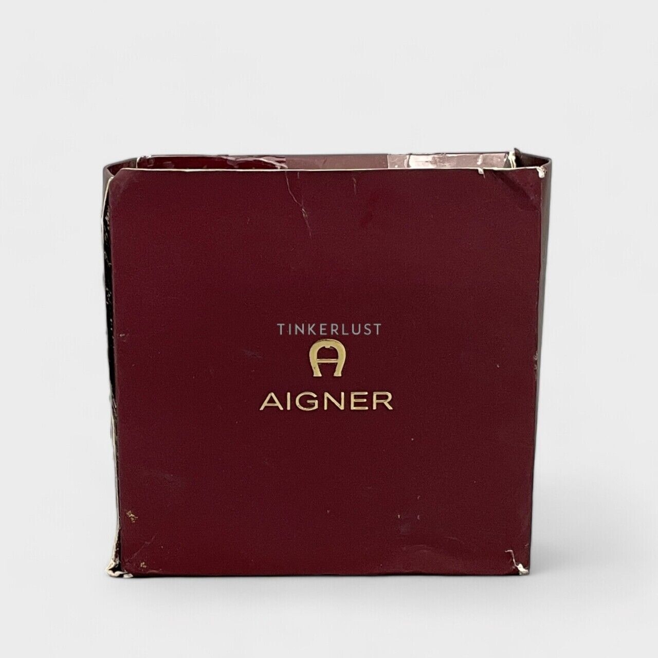 Aigner Black Leather Belt