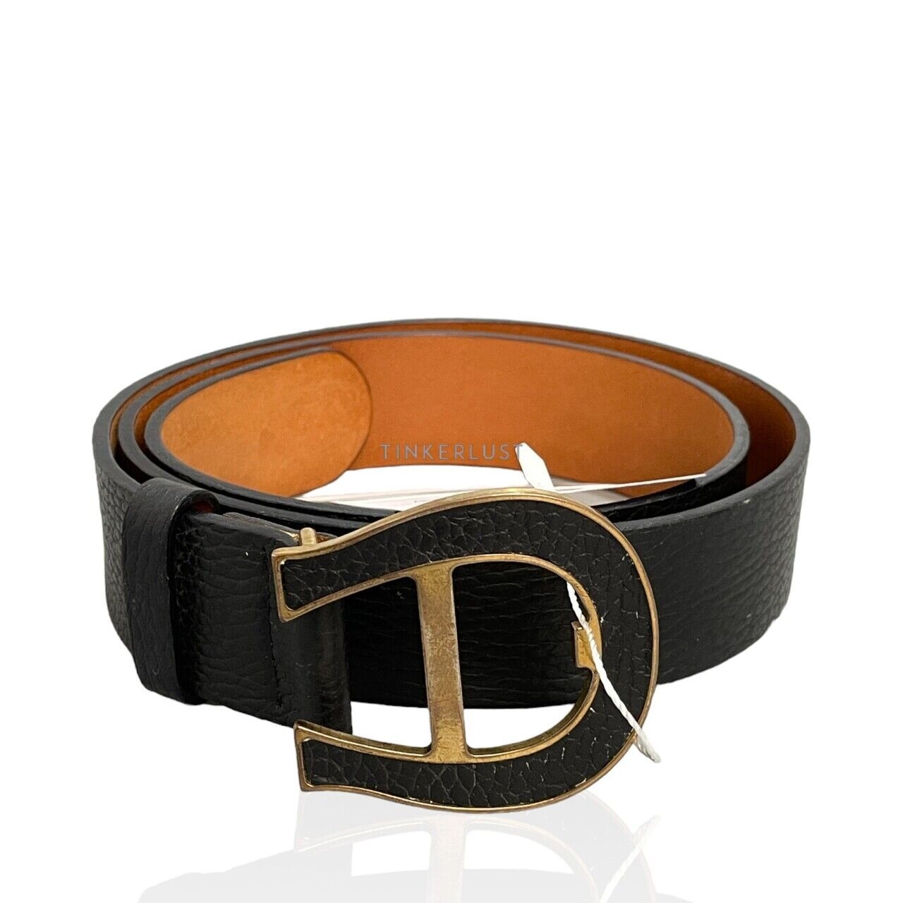 Aigner Black Leather Belt