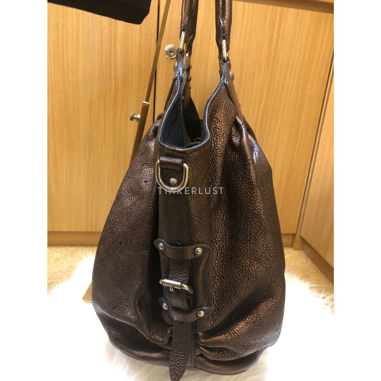 Louis Vuitton Mahina Hobo Bronze 2008 Shoulder Bag