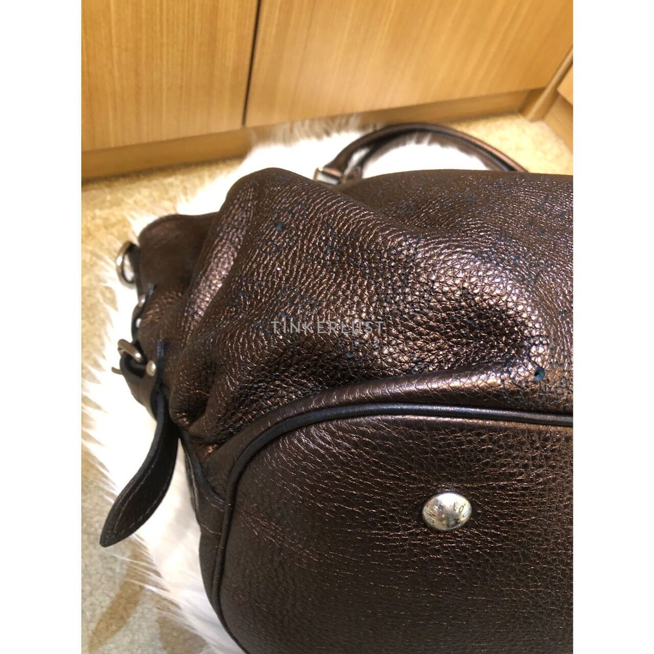 Louis Vuitton Mahina Hobo Bronze 2008 Shoulder Bag