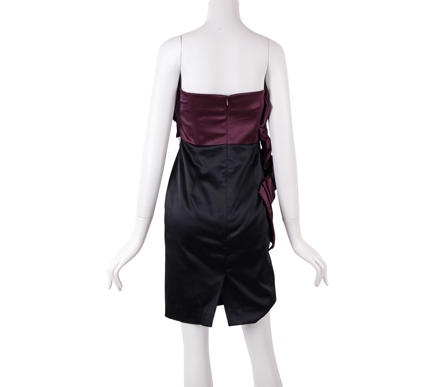 Ciel Purple And Black Tube Mini Dress