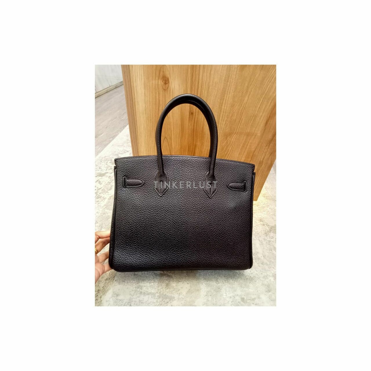 Hermes Birkin 30 Black Togo GHW #H Handbag