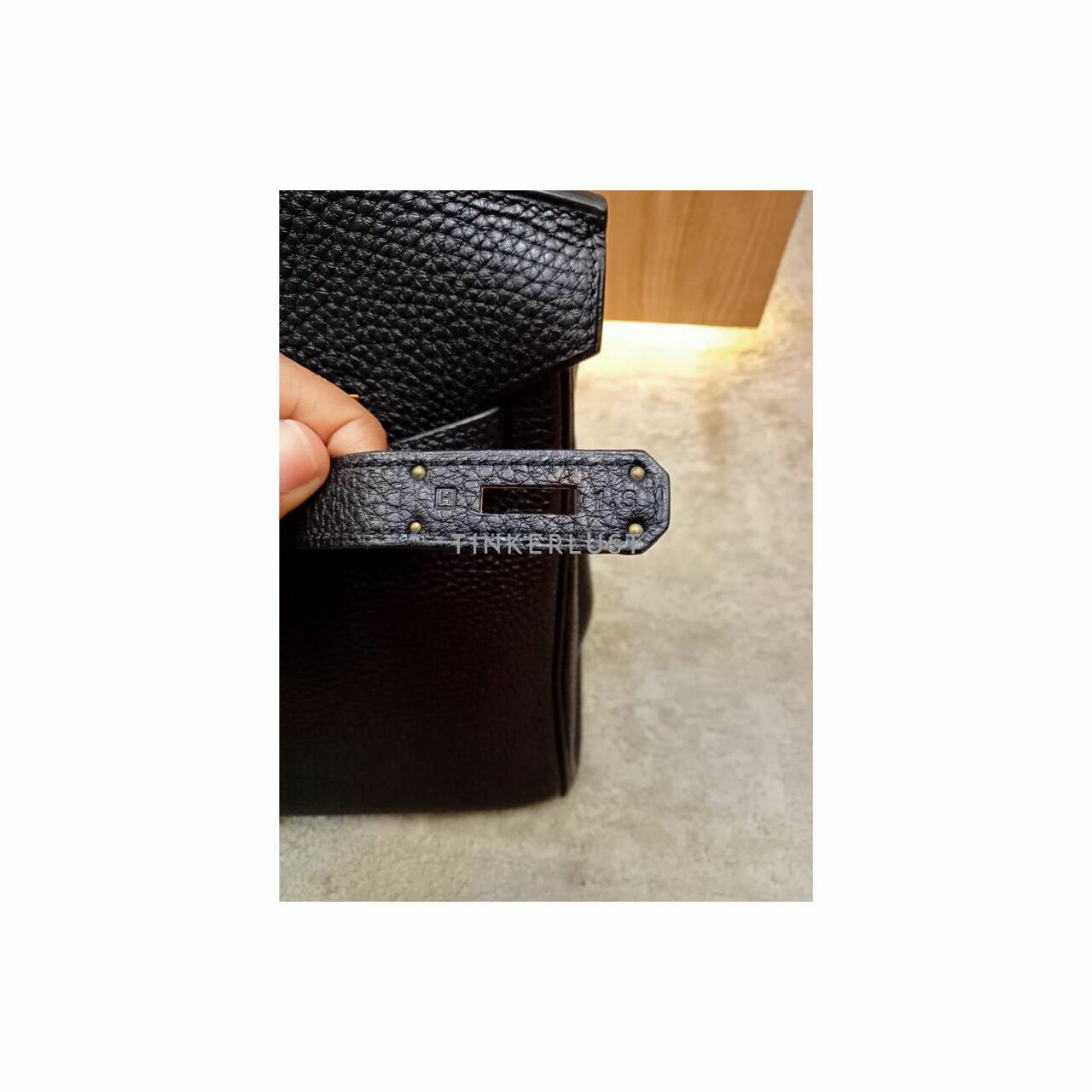 Hermes Birkin 30 Black Togo GHW #H Handbag