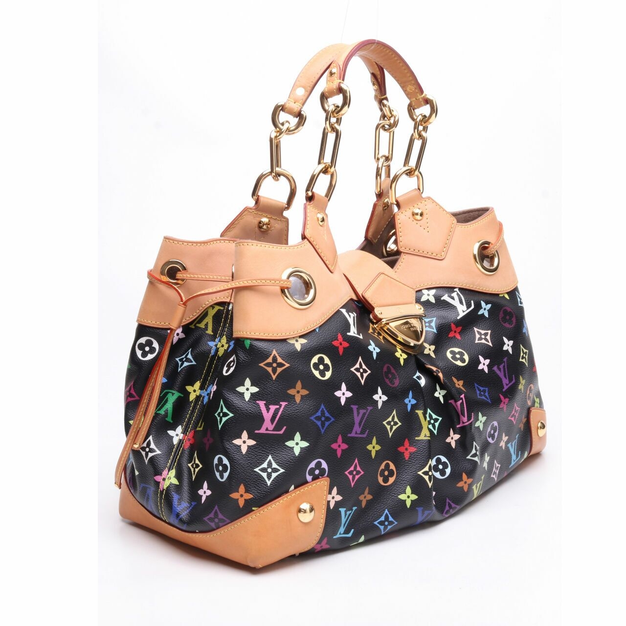 Louis Vuitton Monogram Multicolor Black Ursula Tote Bag