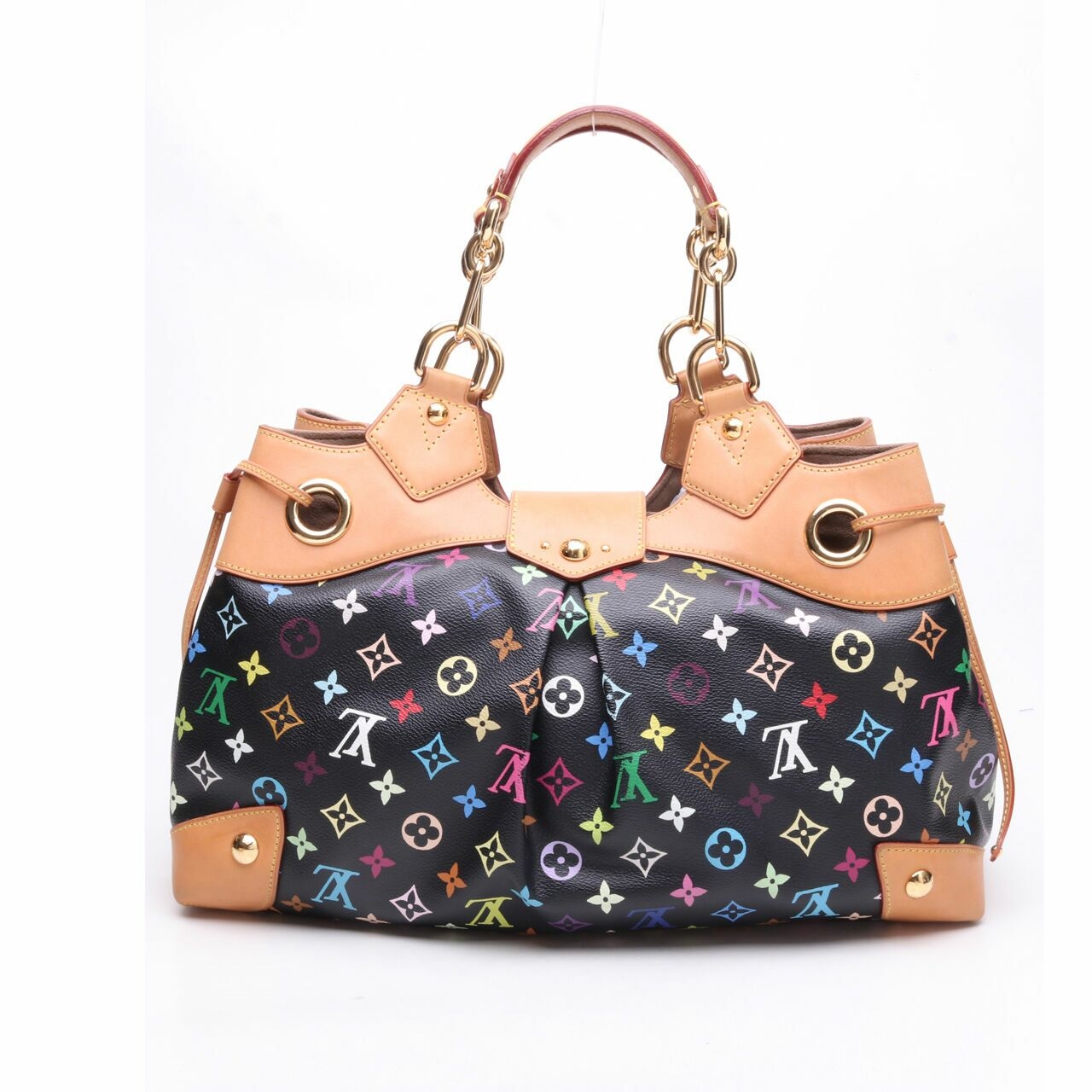 Louis Vuitton Monogram Multicolor Black Ursula Tote Bag